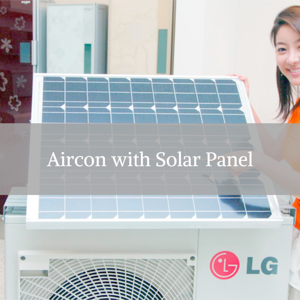 aircon with solar panel
