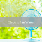 how many watts does an electric fan use